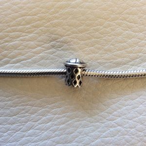 Basketball Hoop Chamilia Bracelet Charm Bead